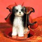 DTD128D Shih Tzu, Black & White, Sport cut Devil