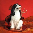 DTD22B Springer Spaniel, Black & White Devil