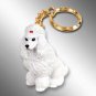 DTK01A Poodle, White Keychain