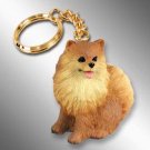 DTK03A Pomeranian, Red Keychain