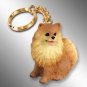 DTK03A Pomeranian, Red Keychain
