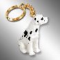 DTK100C Great Dane, Harlequin, Uncropped Keychain