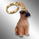 DTK102B Boxer, Tawny, Uncropped Keychain