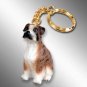 DTK102C Boxer, Brindle, Uncropped Keychain
