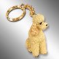 DTK104C Poodle, Apricot, Sport cut Keychain