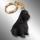 DTK121B English Cocker Spaniel, Black Keychain
