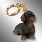 DTK124 Wire Haired Dachshund Keychain