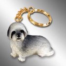 DTK129A Lhasa Apso, Gray, Sport cut Keychain