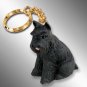 DTK13A Schnauzer, Black Keychain