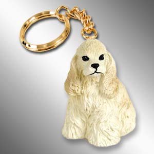 DTK15C Cocker Spaniel, Blonde Keychain