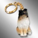 DTK20B Sheltie, Tricolor Keychain