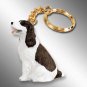 DTK22A Springer Spaniel, Liver & White Keychain