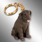 DTK24C Labrador Retriever, Chocolate Keychain