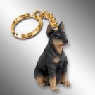 DTK25A Doberman, Black Keychain