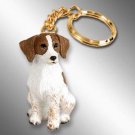 DTK27B Brittany, Brown & White Keychain