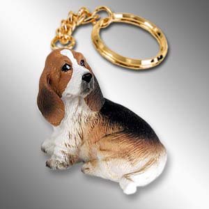 DTK37 Basset Hound Keychain