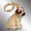 DTK40C Shar Pei, Cream Keychain
