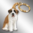 DTK44 Saint Bernard, Smooth Coat Keychain