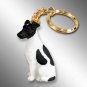 DTK50B Fox Terrier, Black & White Keychain