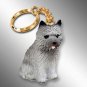 DTK53A Cairn Terrier, Gray Keychain