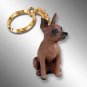 DTK57B Min Pin, Red & Brown Keychain