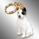 DTK65A Pit Bull Terrier, White Keychain
