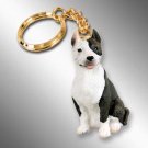 DTK65B Pit Bull Terrier, Brindle Keychain