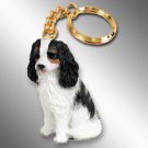 DTK80B Cavalier King Charles, Black & White Keychain