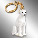 DTK92A Whippet, White Keychain