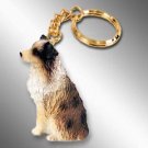 DTK99D Australian Shepherd Brown, Docked Keychain