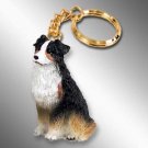 DTK99E Australian Shepherd Tricolor Keychain