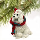 DTX01A Poodle, White Christmas Ornament