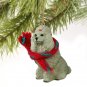 DTX01B Poodle, Gray Christmas Ornament