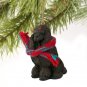 DTX01E Poodle, Chocolate Christmas Ornament