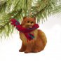 DTX03A Pomeranian, Red Christmas Ornament