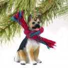 DTX08A German Shepherd, Tan & Black Christmas Ornament