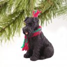 DTX103A Schnauzer, Black, Uncropped Christmas Ornament
