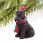 DTX103A Schnauzer, Black, Uncropped Christmas Ornament