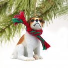 DTX105A Jack Russell Terrier, Brown & White, Smooth Coat Christmas Ornament