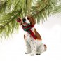 DTX106A Pointer, Brown & White Christmas Ornament