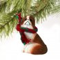 DTX110B Japanese Chin, Brown & White Christmas Ornament