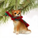 DTX123 Chihuahua, Long Haired Christmas Ornament