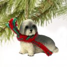 DTX129A Lhasa Apso, Gray, Sport cut Christmas Ornament