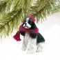 DTX15E Cocker Spaniel, Black & White Christmas Ornament