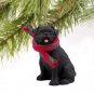 DTX18B Pug, Black Christmas Ornament