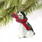DTX22B Springer Spaniel, Black & White Christmas Ornament