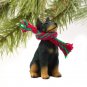 DTX25A Doberman, Black Christmas Ornament