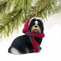 DTX26D Shih Tzu, Black & White Christmas Ornament
