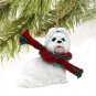 DTX26E Shih Tzu, White Christmas Ornament