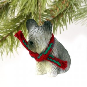 DTX45 Skye Terrier  Christmas Ornament